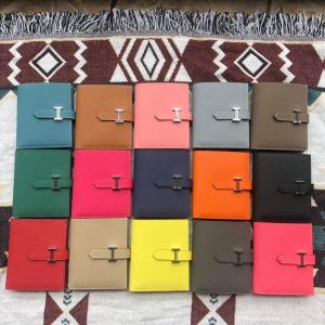 epsom Hermes bearn bifold Wallet/card holder full handmade/boutique inclusion