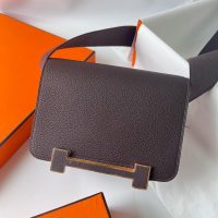 hermes geta shoulder messenger flap bag GHW in chevre leather full handmade/boutique inclusion