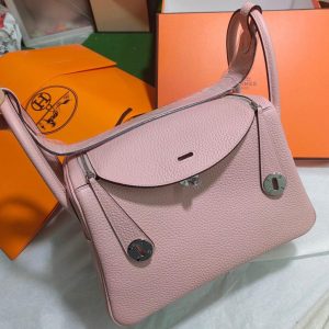 hermes lindy 26 shoulder tote bag- craie togo calfskin GHW full handmade boutique package