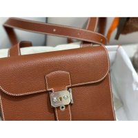 Hermes Sac A Depeches shoulder flap messenger bag full handmade boutique package