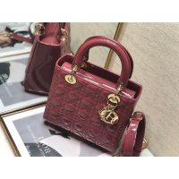 Dior quilted handbag large-capacity shopping tote crossbody bag genuine leather woman bag five grids - 图片 4