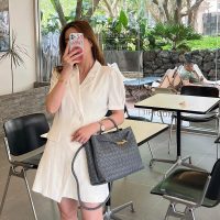 intrecciato BV medium Andiamo shopper handbag sling shoulder storage tote holiday beach tote - 图片 4