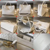 medium BV Andiamo sling shoulder storage tote shopper handbag resort beach tote full inclusion - 图片 7