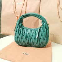 COD Small 缪缪 Miu sling crossbody zipper tote wander hobo underarm baguette authentic quality - 图片 8