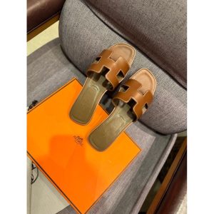 Hermes women's flat oran sandal slide mules size35-45 boutique iinclusion