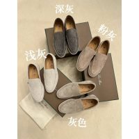 LP suede couple shoes flat slide loafer slip-on casual daily pump walking shoes size35-45 - 图片 2