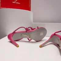 rene caovilla crystal-embellished heel sandal mules bow heel slide size35-42 9.5cm - 图片 8