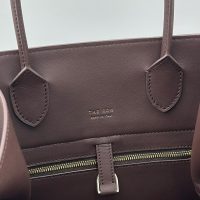 The Row margaux 15 belt capacious shoulder tote vacation carryall handbag luggage beach tote - 图片 5