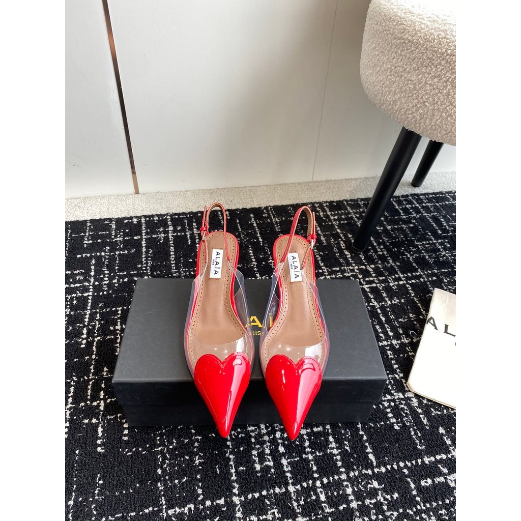 ph-11134201-820lf-mqsps9tnk9hncd.jpg Alaia capped kitten heel slingback sandal bride wedding shoes casual daily pump size35-42 - 图片 1