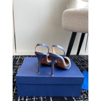 aquazzura satin heel slingback pump pointed crystal heel sandal nightclub shoes size35-42 10cm - 图片 6