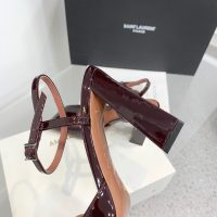 Amina muaddi strapped chunky heel pump slipon summer heel sandal dinner party shoes size35-42 9.5cm - 图片 8