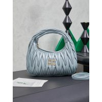 Miu miu matelasse wander half-moon hobo tote/crssobody shoulder bag - 图片 2