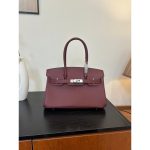 Hermes shoulder Birkin 29 handbag GHW -burgundy togo calfskin full handmade boutique inclusion