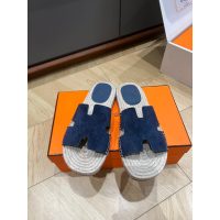 Hermes men's flat Espadrille sandal slides indoor slipper size 39-46