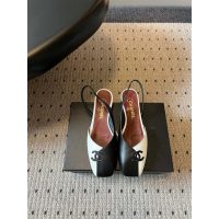 Chanel two-tone ballet flat slingback pumps size35-40