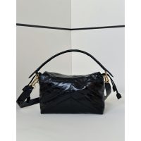 Chevron quiled Fenndi mamma underarm baguette shoulder flap messenger tote with jacquard strap - 图片 5