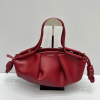 women's Loewe paseo shopping handbag pleated dumpling tote underarm hobbo baguette - 图片 2