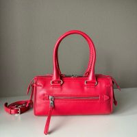 calfskin Miu miu barrel-shaped shopper handbag with removeable strap - 图片 8