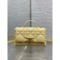lambskin Dior top-handle cosmetic clutch/sling crossbody shoulder flap messenger