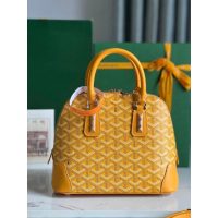 Goya vendome mini structured handbag crossbody shoulder zipper tote with studded feet - 图片 7