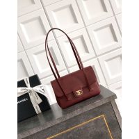 Chanel Preppy Coco Shoulder Flap/baguette Bag in caviar calfskin