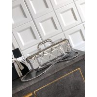 Chanel East-West Top Handle Baguette/mini handbag in metallic patent leather