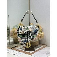 embroidered canvas Dior shoulder flao saddle boutique inclusion - 图片 2