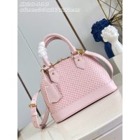 Louis Vuitton LV Alma BB Pink Crossbody Bag in Calfskin