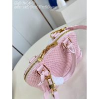 Louis Vuitton LV Alma BB Pink Crossbody Bag in Calfskin