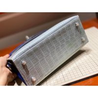 Hermes bicolor kelly 25 handbag GHW with horseshoe stamp in alligator full handmade/boutique inclusion