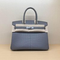 Mate Nile crocodile Her^^m Birkin 30 designer shopper handbag holiday travel keepall luggage - 图片 8