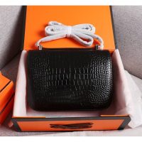Hermes constance 24 shoulder messenger flap GHW-croco-effect calfksin boutique inclusion