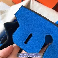 togo Hermes birkin 25 bleu zanzibar handbag GHW full handmade boutique inclusion