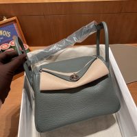 togo Hermes Rose Azalee lindy 26 shoulder tote bag PHW full handmade boutique inclusion