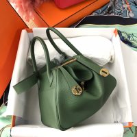 togo Hermes rose sakura lindy 26 shoulder tote bag PHW full handmade boutique inclusion