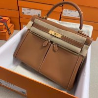 Hermes kelly lakis 32 handbag PHW-Bleu Indigo swift leateher full handmade/boutique inclusion
