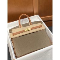Special edition horseshoe stamp Her.mes Birkin 25 handbag mixed color Togo calfskin handmade stitch - 图片 4