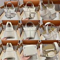 Hermes picotin 18 mini trench canvas bucket tote SHW full handmade