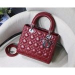 Dior compact lightweight shopping tote bag elegant five-grids handbag with embellished charm