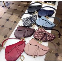 Dior Scratch-proof vintage flap saddle elegant baguette shoulder bag with magnetic fastener - 图片 6