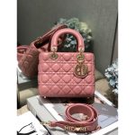 Dior size20 four-grids plain quilted handbag casual large-capacity shopping tote multicolor option