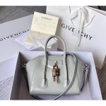 Givenchy Antignoa shoulder crossbody shopping tote solid tiny shopper handbag with padlock charm