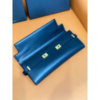 YSLM Manhattan crocodile-grainy cosmetic smartphone pouch socialite party clutch - 图片 8