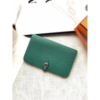 Togo Hermes dogon bifold wallet multislots card holder full handmade