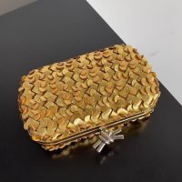BV upscale cocktail kisslock cosmetic clutch compact cellphone makeup holder case authentic quality - 图片 6