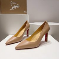 Christian Louboutin plain stiletto pump sandal elegant dancer party footwear size35-42 10cm - 图片 4