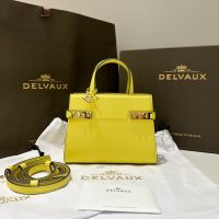 authentic quality Delvaux Tempete Crush tiny shopper handbag crossbody shoulder messenger - 图片 4