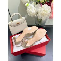 Roger RV shiny heel slingback pump sandal in patent leather size35-42 7cm height - 图片 4