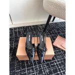 Miumiu bow-detailed kitten heel slingback sandal routine heel pump slipon size35-42