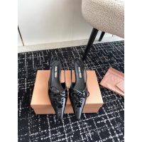 Miumiu bow-detailed kitten heel slingback sandal routine heel pump slipon size35-42